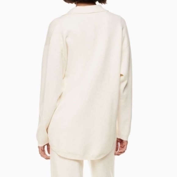 Aritzia Wilfred Free Women’s Ronnie Sweater Heather Light Birch Size Large - Picture 2 of 9